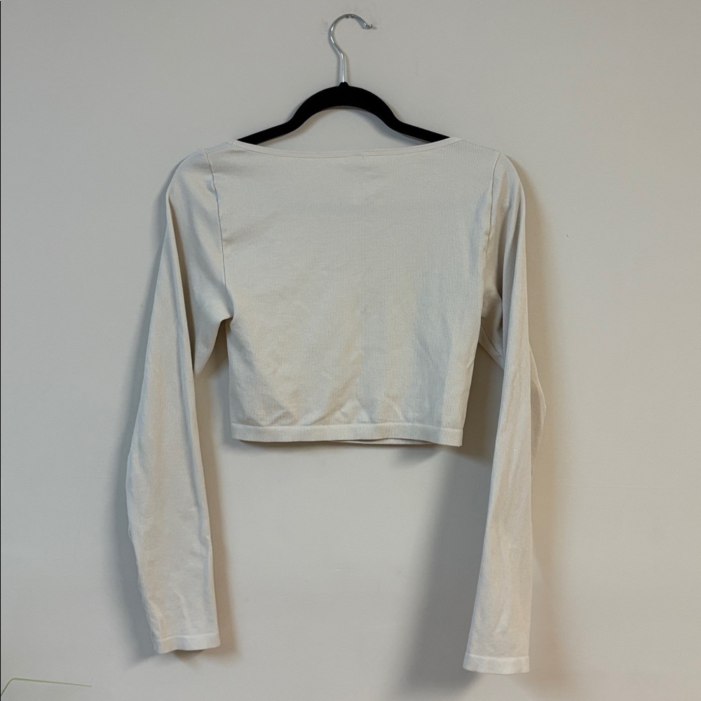 BNWOT Aritzia Sunday Best SinchSeamless™ Rib Ribcage Long-sleeve size L - Picture 5 of 6